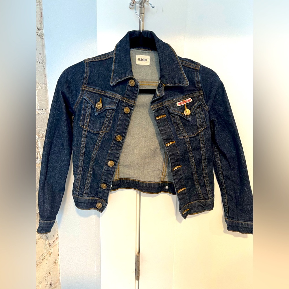 Girls’ Hudson dark wash denim jacket size medium